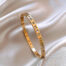 Gold Roman Numeral Bangle