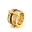 Gold Triple Interlocking Ring